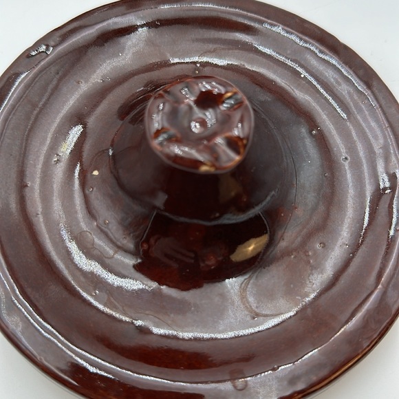 Vintage Mar-Crest Oven Proof Stoneware Bean Pot With Lid-USA - Picture 9 of 16